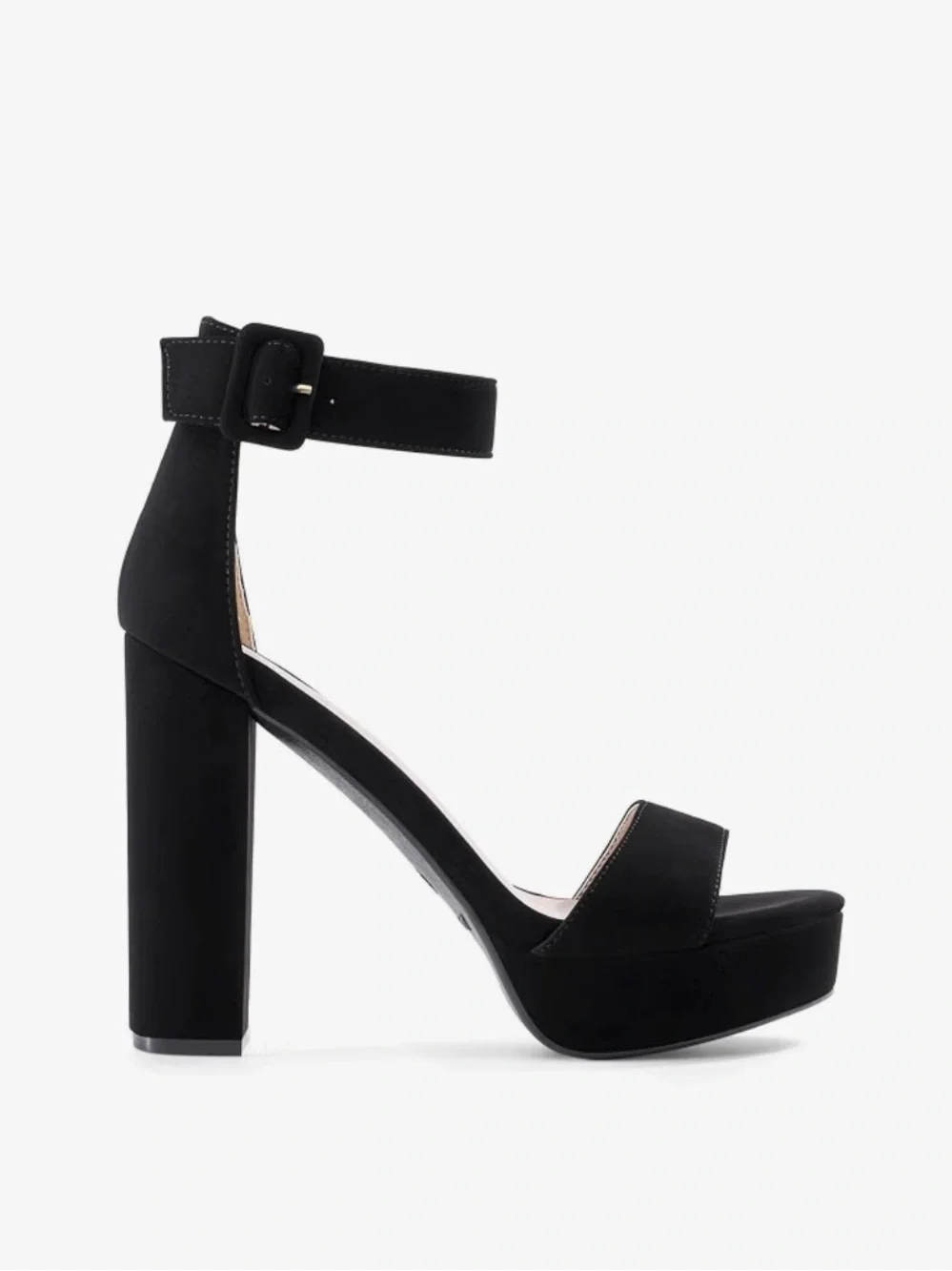 Dream Pairs Black Platform Ankle-Strap Block Heel Sandal